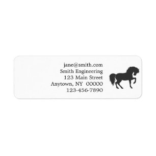 Running horse silhouette - Choose background colou