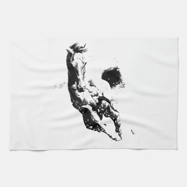 Running Horse Tea Towel (Horizontal)