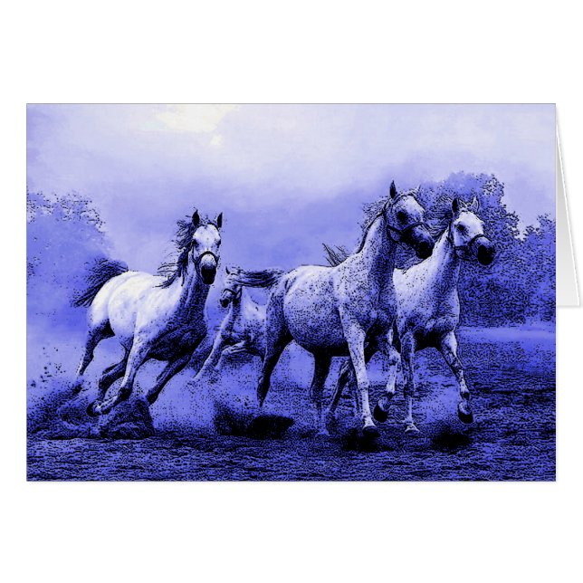 Running Horses & Blue Moonlight (Front Horizontal)