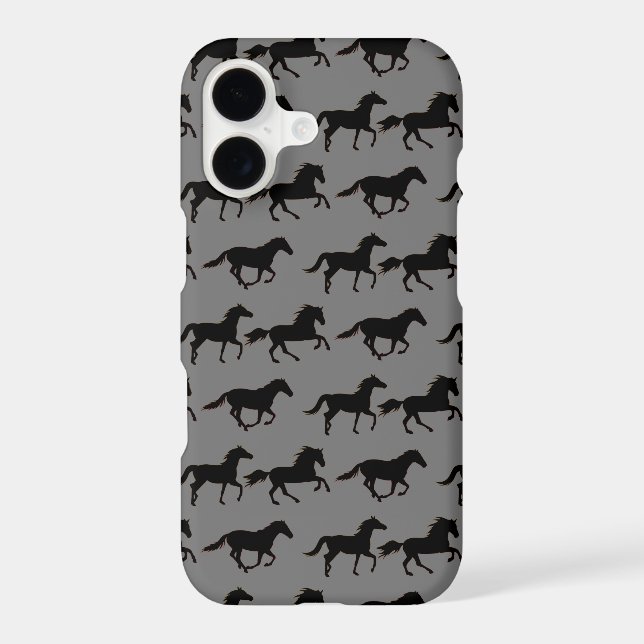 Running Horses for the Equestrian  iPhone Case (Back)