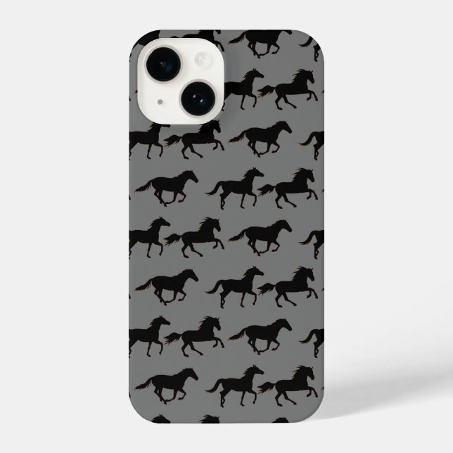 Running Horses for the Equestrian  iPhone Case (Back)