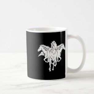 Running Horses Horseback Riding Horse Lover Graphi Coffee Mug