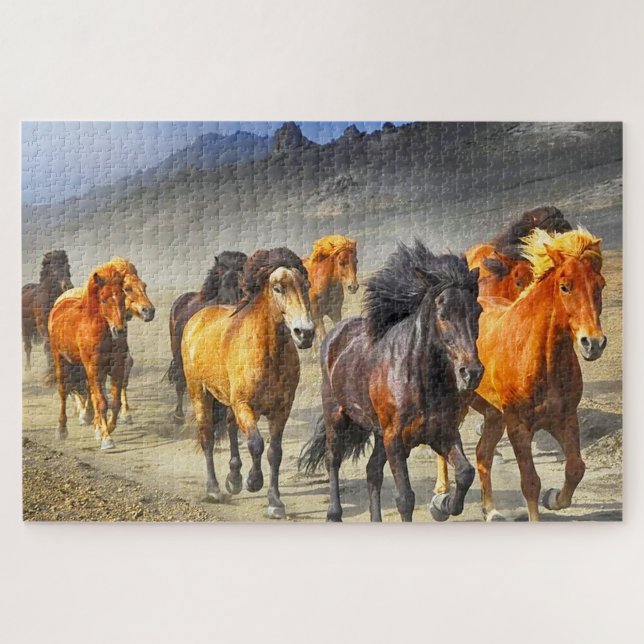 Running Horses Jigsaw Puzzle (Horizontal)