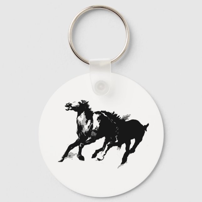 Running Horses Key Ring (Front)
