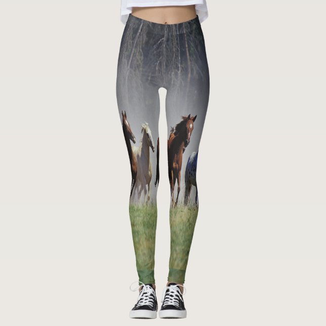 Running Horses Leggings (Front)