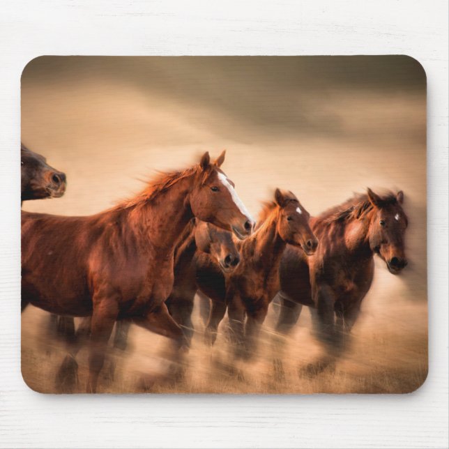 Running Horses Mouse Mat (Front)