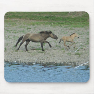 running horses mouse mat