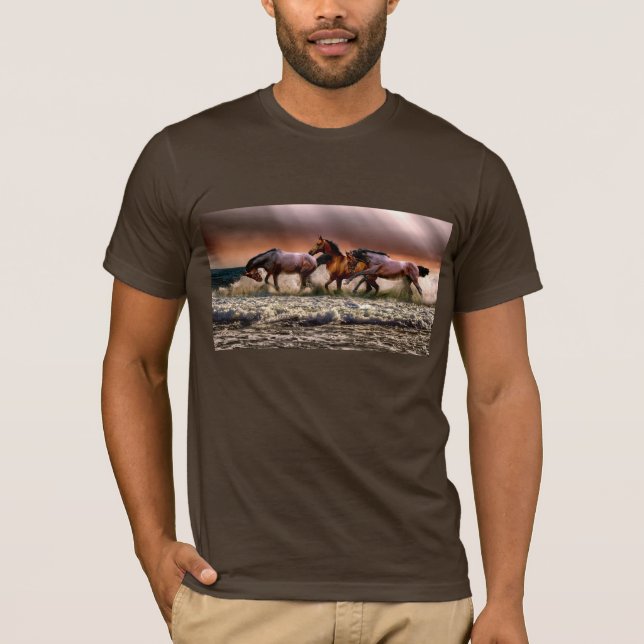 Running horses T-shirt (Front)