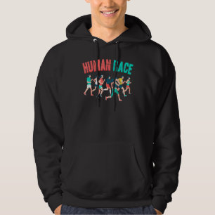 Running - Human Race - Jogging - Run - Marathon -  Hoodie