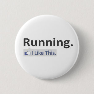 Running...I Like This 6 Cm Round Badge