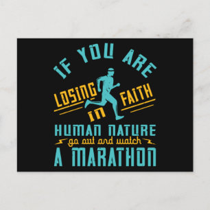 Running - If you are losing in faith Postcard