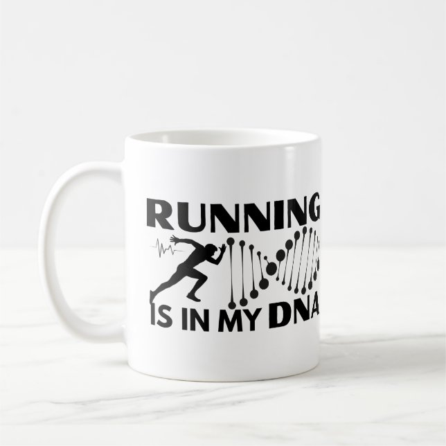 Running Is In My DNA Coffee Mug (Left)