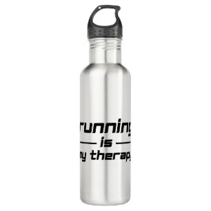 Running Is My Therapy 710 Ml Water Bottle