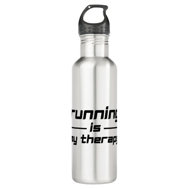 Running Is My Therapy 710 Ml Water Bottle (Front)