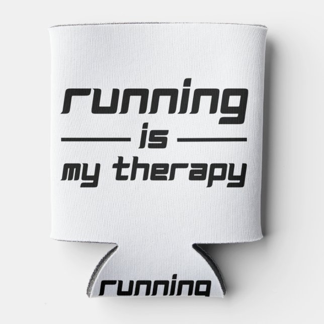 Running Is My Therapy Can Cooler (Front)