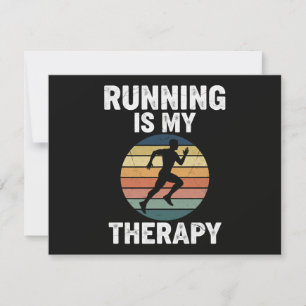 Running Is My Therapy Invitation