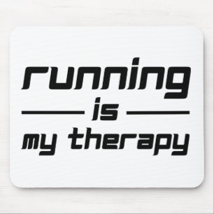 Running Is My Therapy Mouse Mat
