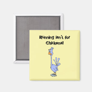 Running Isn’t for Chickens – Marathon Humour Magnet