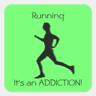 Running - It's an ADDICTION! sticker