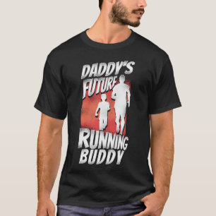 Running Jogging Daddy's Future Running Buddy Dad T-Shirt