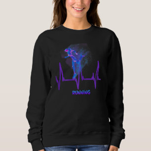 Running Jogging Heartbeat For Runners Joggers Trac Sweatshirt
