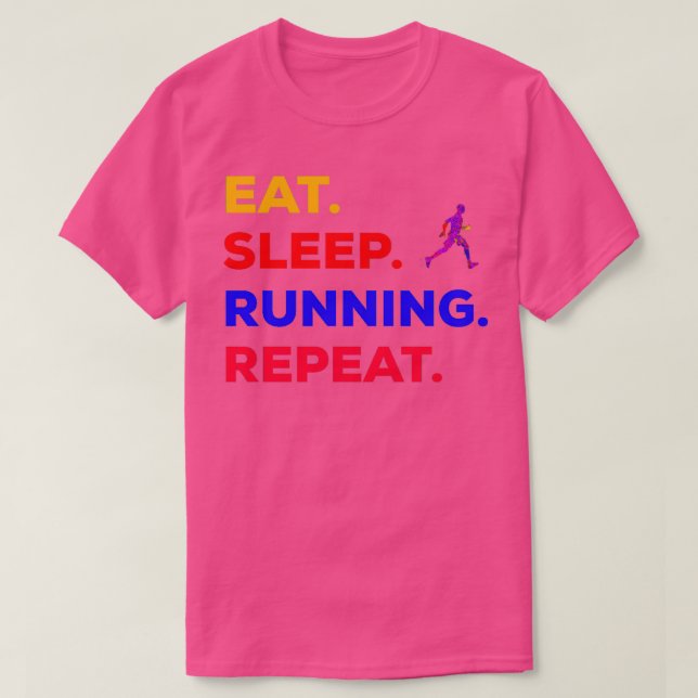 Running jogging sport slogan gift funnyrunning 4 T-Shirt (Design Front)