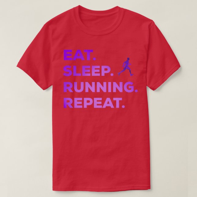 Running jogging sport slogan gift jogging 4 T-Shirt (Design Front)