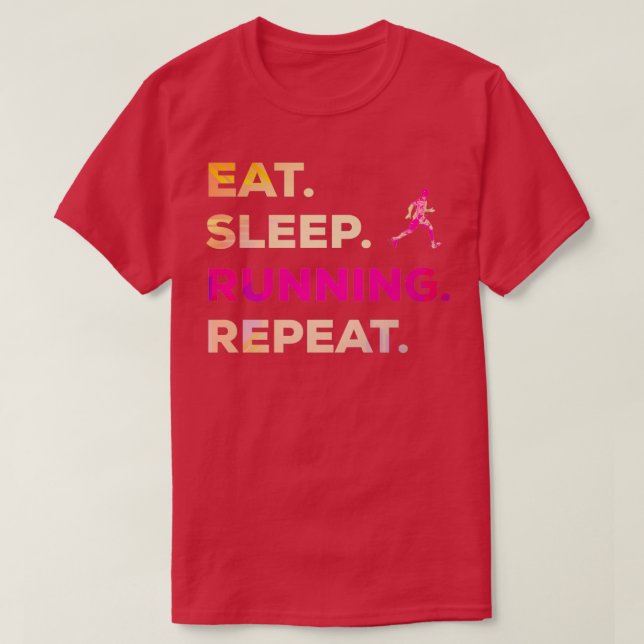 Running jogging sport slogan gift runner 7 T-Shirt (Design Front)