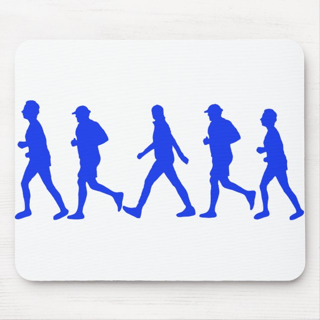 Running Jogging Walking Mouse Mat (Front)