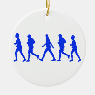 Running Jogging Work Out Ceramic Tree Decoration