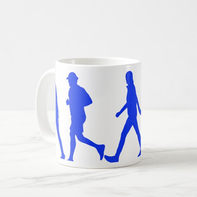 Running Jogging Work Out Coffee Mug (Front Left)