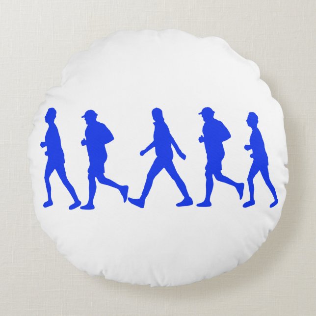 Running Jogging Work Out Round Cushion (Front)