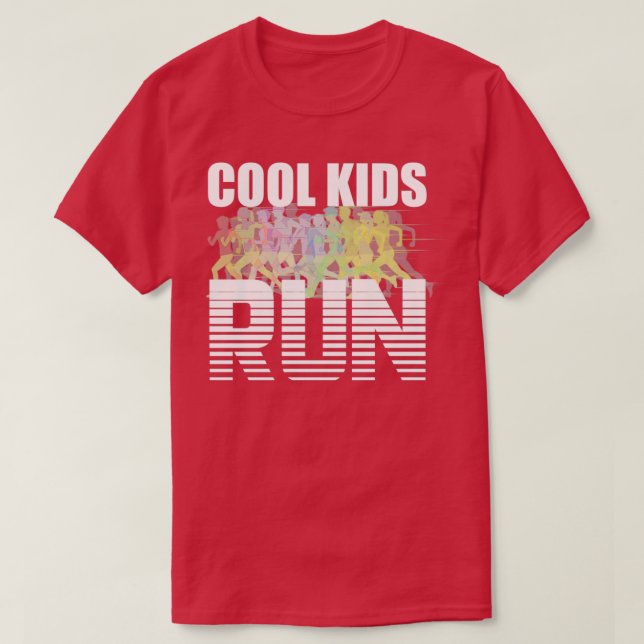 Running Kids Cool Kids Run T-Shirt (Design Front)