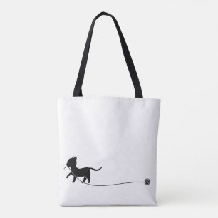 Running Kitten Tote Bag
