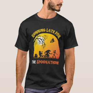 Running Late for Spookathon Halloween Race T-Shirt