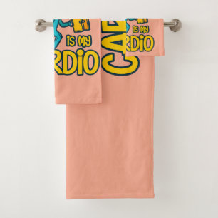 Running Late is My Cardio Bath Towel Set
