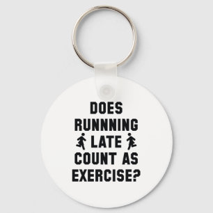 Running Late Key Ring