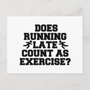 Running Late Postcard