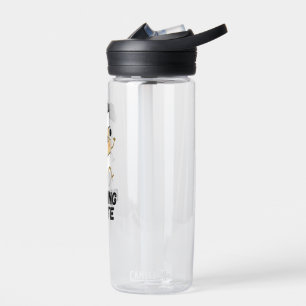 Running Latte Funny Coffee Pun Sticker Water Bottle