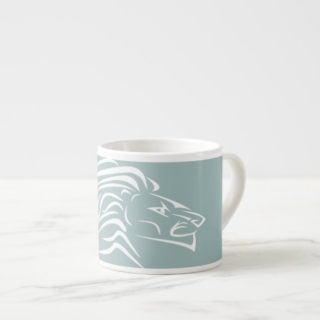 Running Lion Espresso Cup - Choose Color (Front Right)