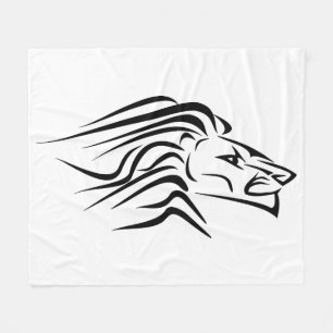 Running Lion Fleece Blanket Your Colors