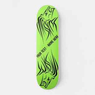 Running Lion Skateboard - Custom Text and Colours