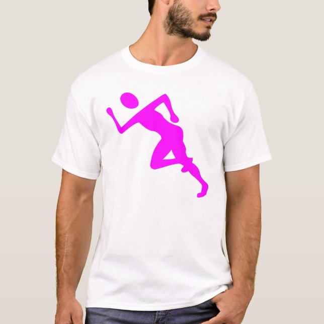 Running - Magenta T-Shirt (Front)