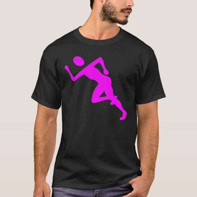 Running - Magenta T-Shirt (Front)