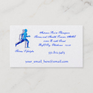 running man for logo2, Fitness Lifestyles, Business Card