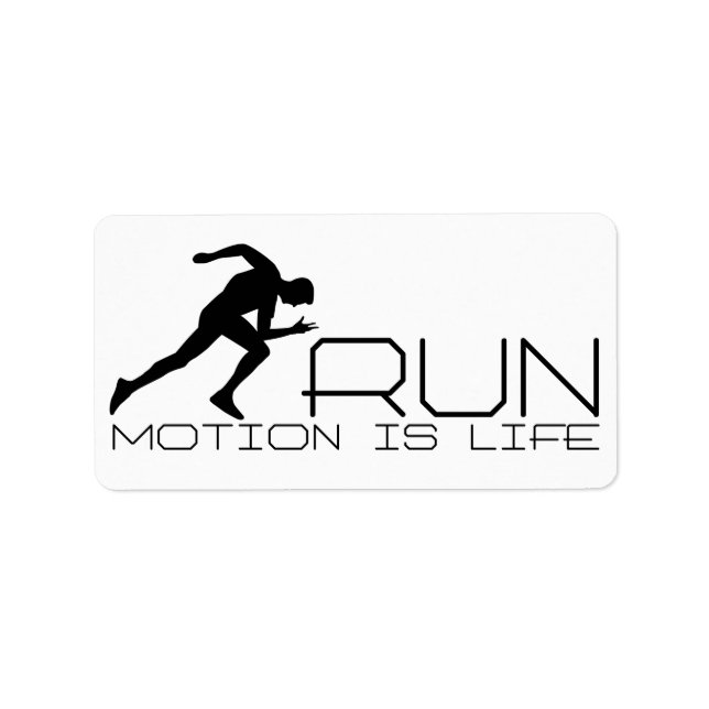 Running man label (Front)