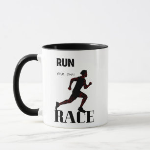 Running man mug