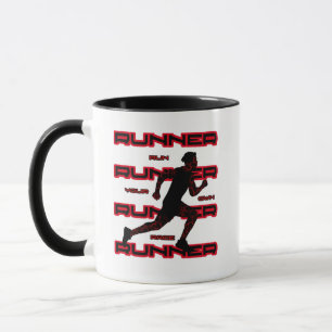 Running man mug