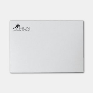 Running man post-it notes
