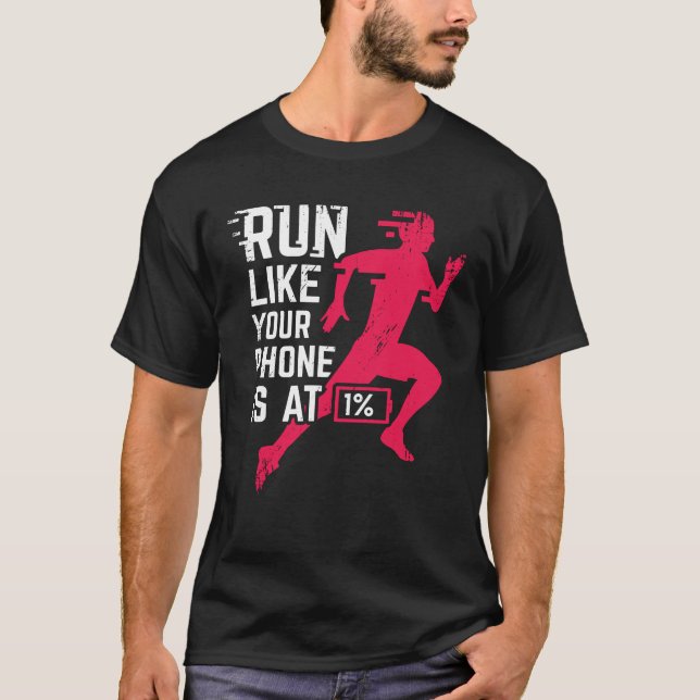 Running Marathon Marathoner Runner Gift T-Shirt (Front)